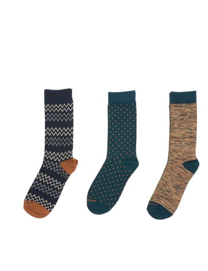 NO EXCESS DRESS SOCKS 3 PACK - ASSORTED