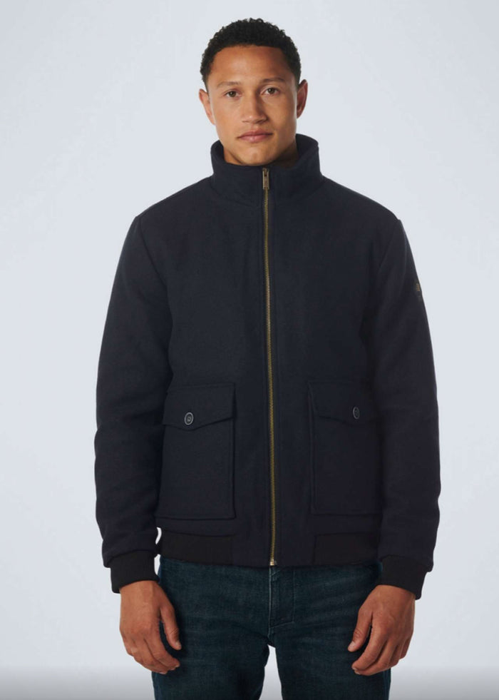 NO EXCESS SHORT FIT WITH WOOL JACKET - BLACK