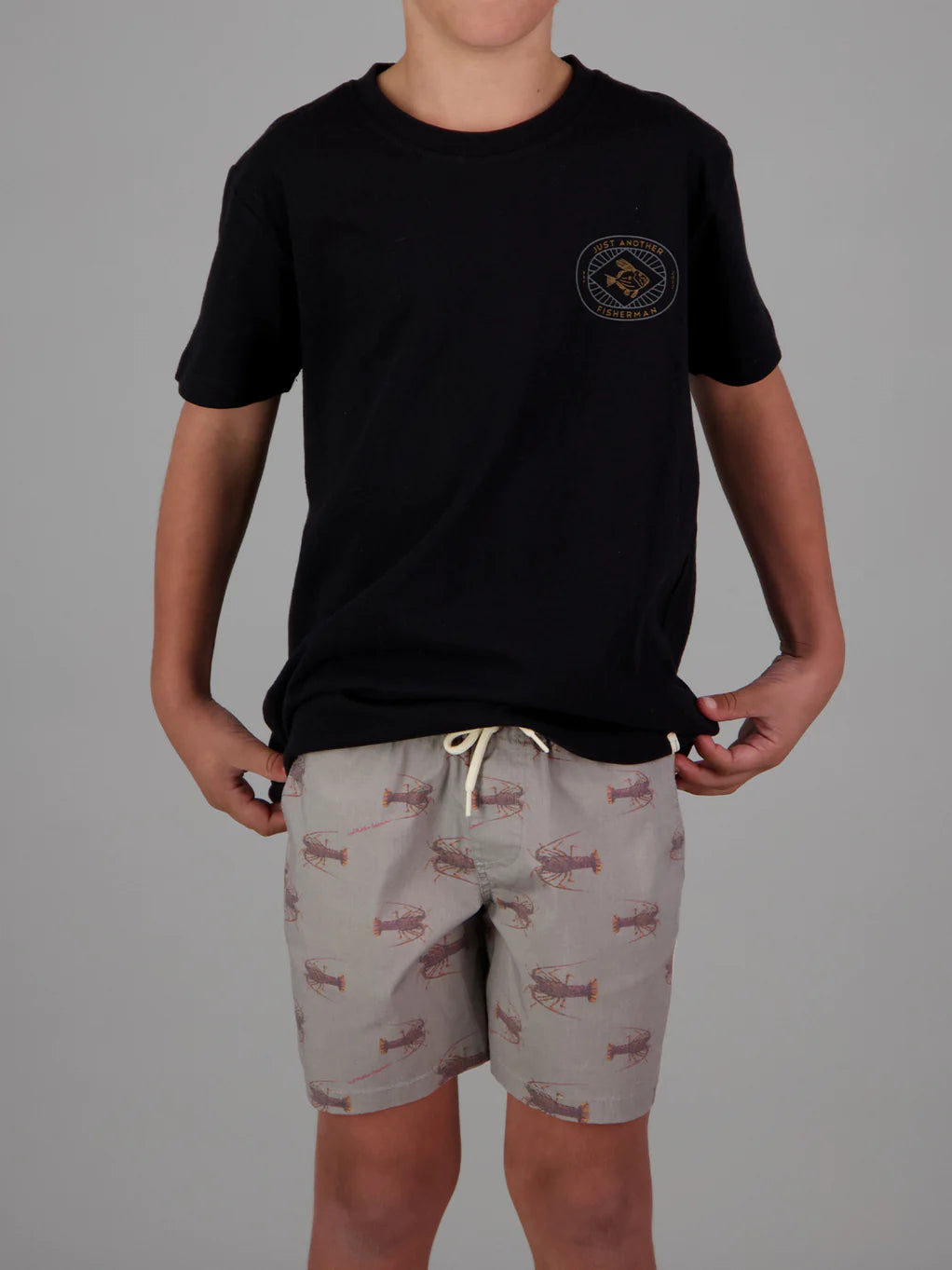 JUST ANOTHER FISHERMAN MINI CRAY SHORTS - STONE