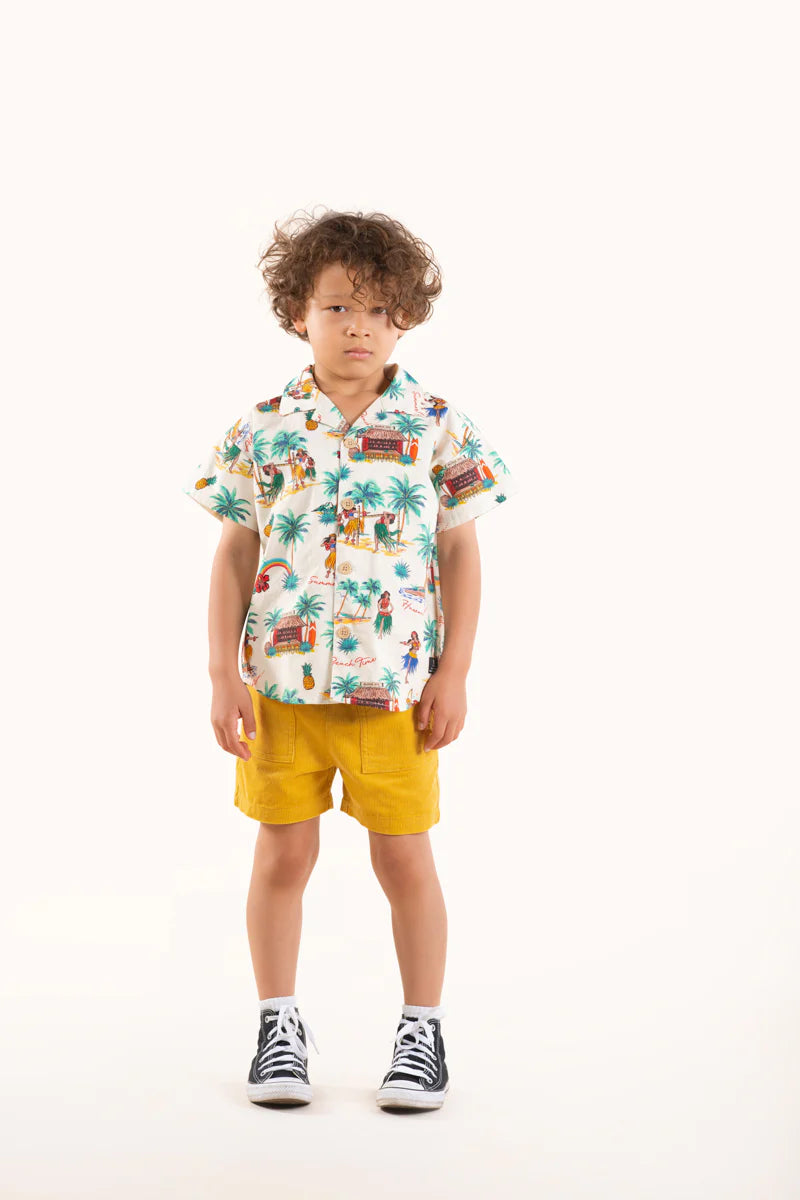 ROCK YOUR KID CORD SHORTS - SAND