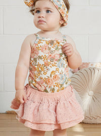 KAPOW RUFFLE BLOOMERS - PEONY