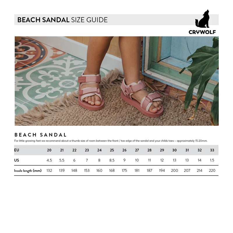 CRYWOLF BEACH SANDAL - SUNSET