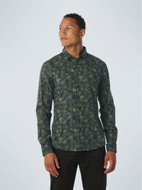 NO EXCESS STRETCH ALLOVER PRINT SHIRT - OCEAN