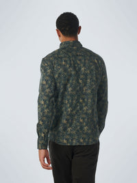 NO EXCESS STRETCH ALLOVER PRINT SHIRT - OCEAN