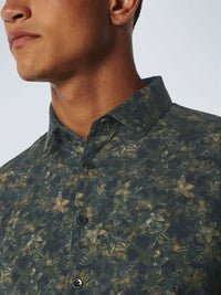 NO EXCESS STRETCH ALLOVER PRINT SHIRT - OCEAN