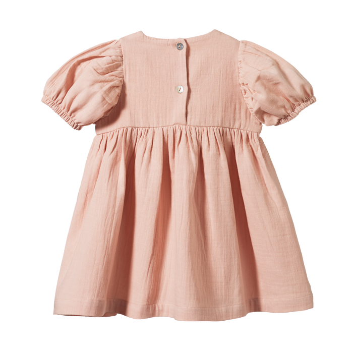 NATURE BABY ALBERTINE DRESS - ROSE DUST