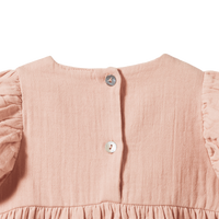 NATURE BABY ALBERTINE DRESS - ROSE DUST