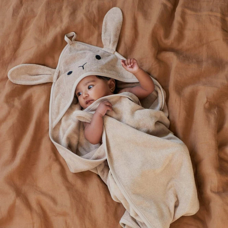 NATURE BABY BUNNY HOODED TOWEL