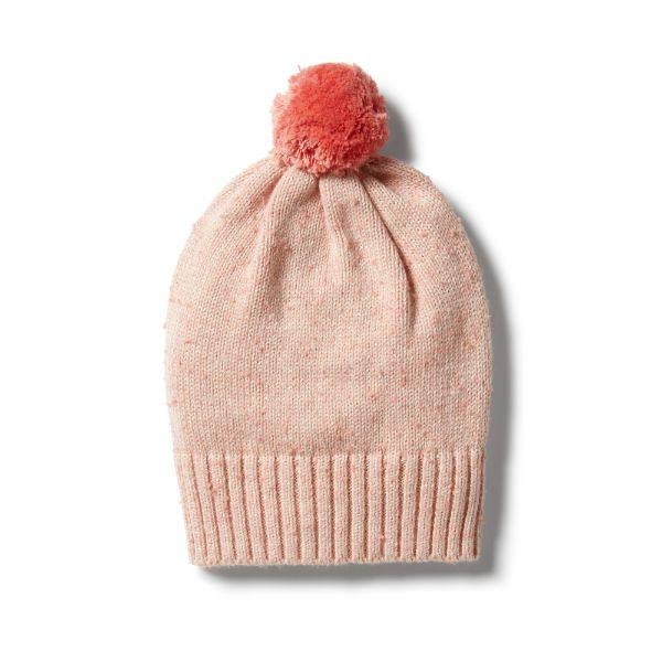 WILSON AND FRENCHY KNITTED HAT - STRAWBERRY