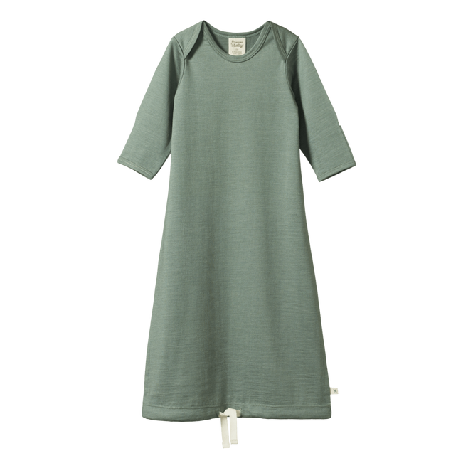 NATURE BABY MER ESS GOWN - NETTLE