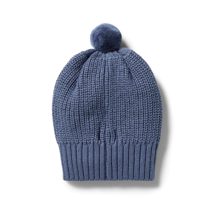 WILSON AND FRENCHY KNITTED HAT - BLUE DEPTHS