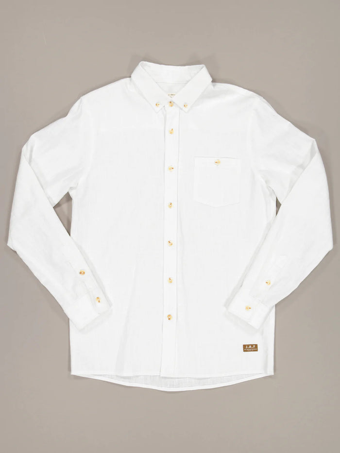 JUST ANOTHER FISHERMAN ANCHORAGE SHIRT - WHITE