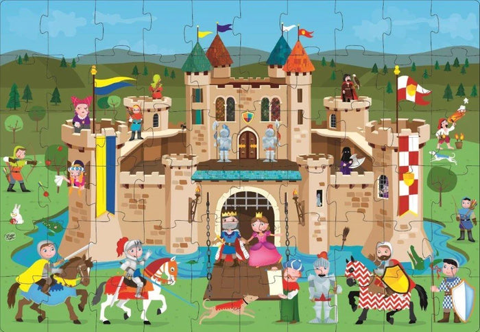 SASSI THE KNIGHTS CASTLE - 60 PIECE PUZZLE + 10 PAGE BOOK