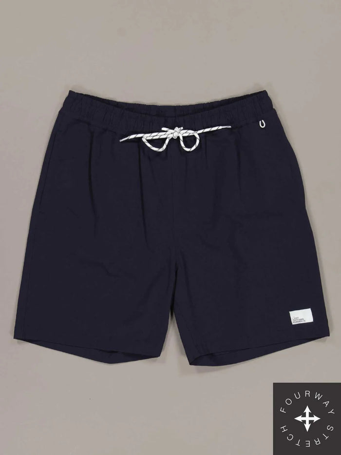 JUST ANOTHER FISHERMAN CREWMAN SHORTS - NAVY
