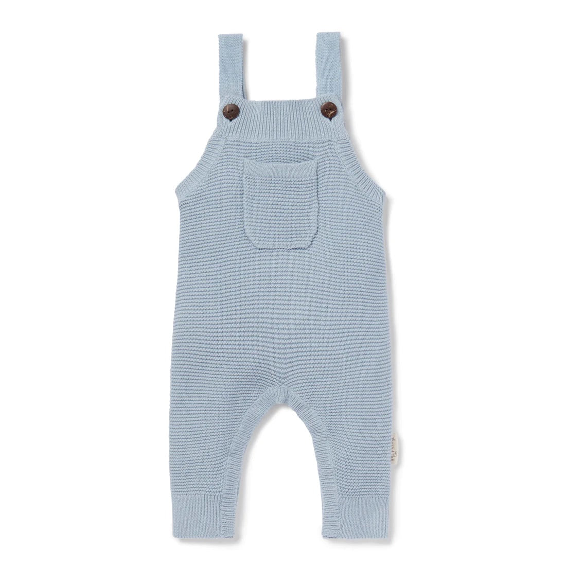 ASTER AND OAK KNIT POCKET OVERALLS - FOG BLUE