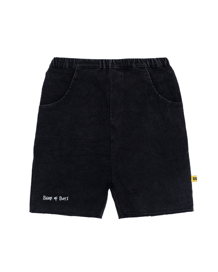 BAND OF BOYS RELAXED DEMIN SHORTS - BLACK