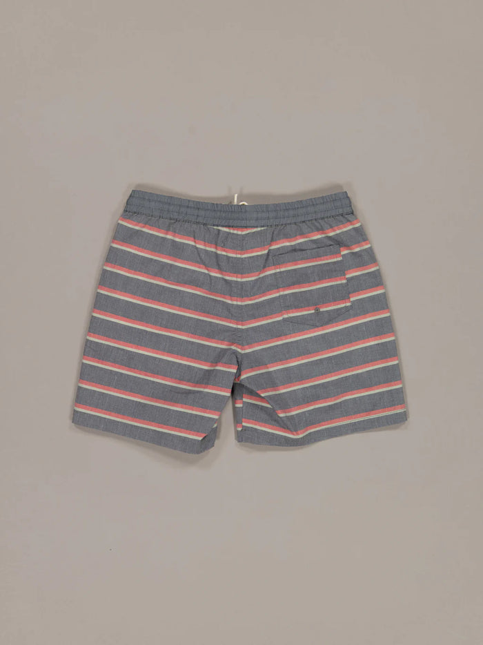 JUST ANOTHER FISHERMAN MINI OUTPOST SHORTS - AGED BLACK STRIPE