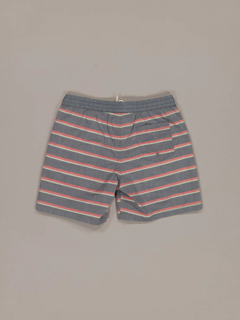 JUST ANOTHER FISHERMAN MINI OUTPOST SHORTS - AGED BLACK STRIPE