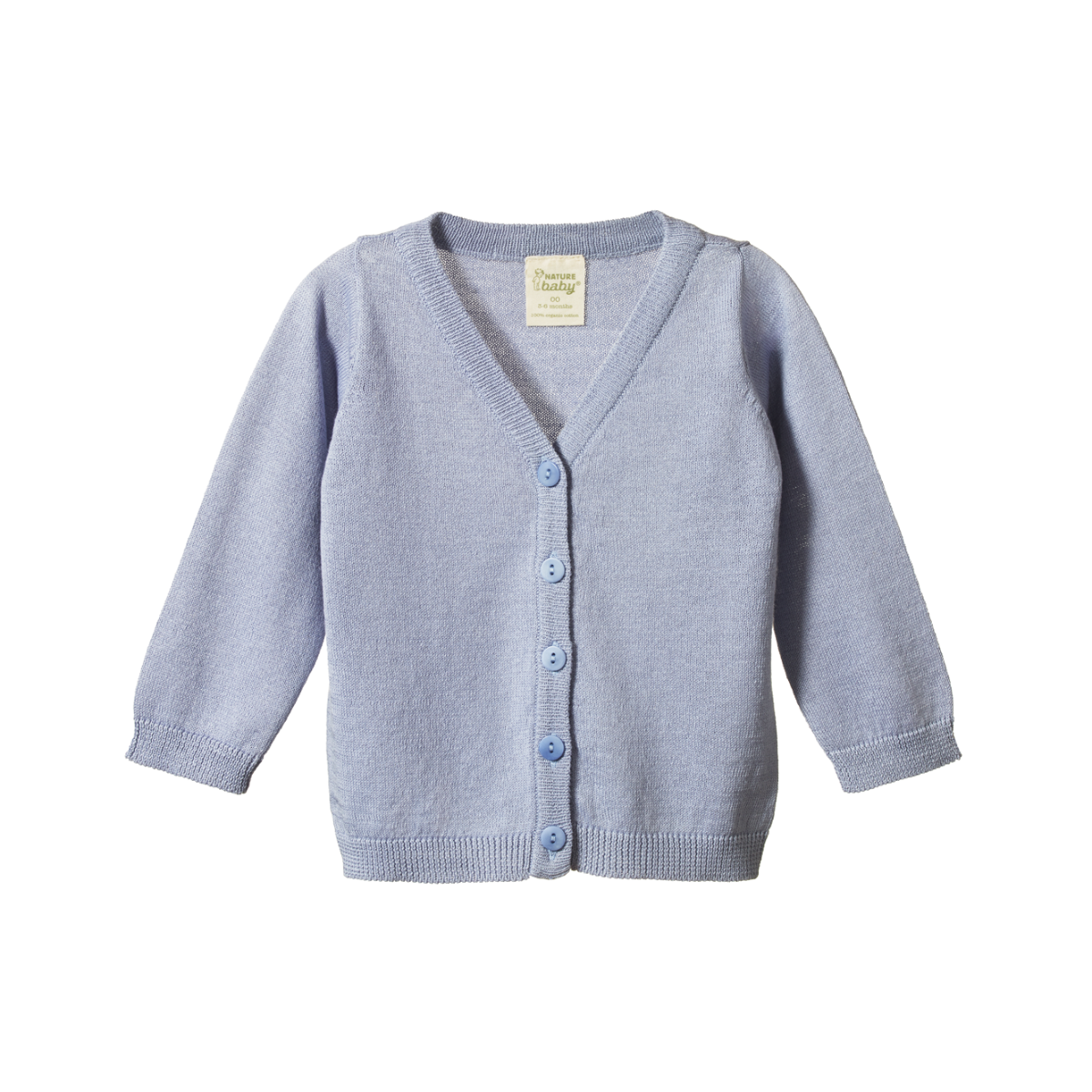 NATURE BABY LIGHT COTTON CARDIGAN - DUSKY