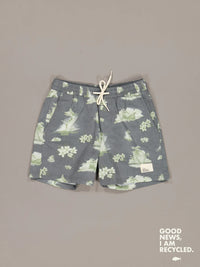 JUST ANOTHER FISHERMAN MINI BLOOM SHORTS - AGED BLACK