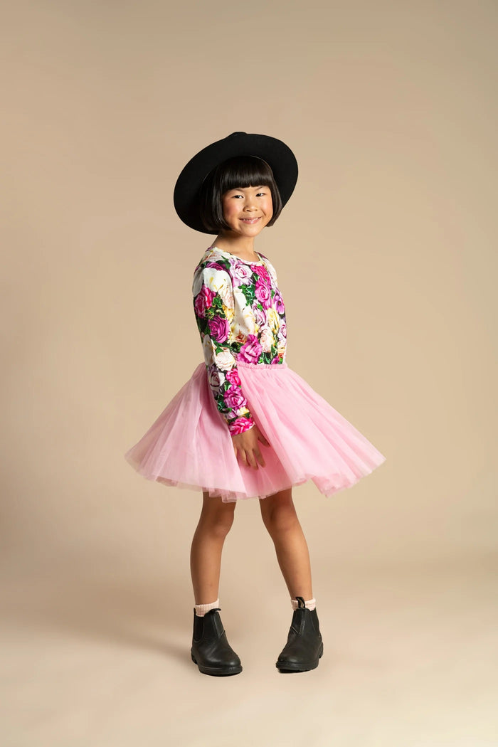 ROCK YOUR BABY FLOWER WALL CIRCUS DRESS - FLORAL