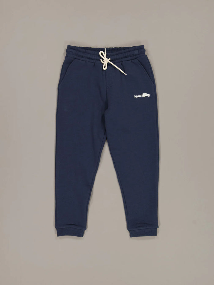 JUST ANOTHER FISHERMAN MINI CRUISER LIFE TRACKPANTS - NAVY/SNOW WHITE