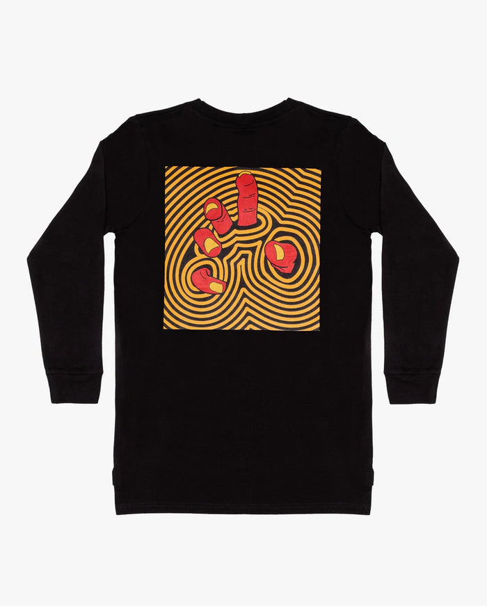 BAND OF BOYS BANDITS CANT TOUCH THIS L/S TEE - BLACK