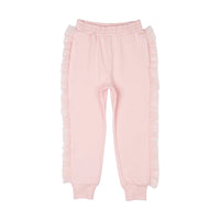 ROCK YOUR BABY GLITTER RUFFLES TRACK PANTS - PINK